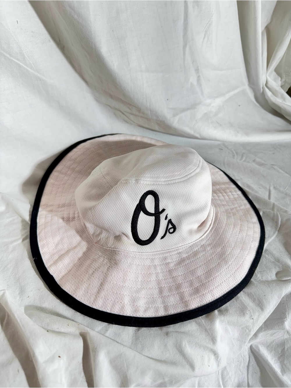 Baltimore Orioles Miller Lite Bucket Hat Reversible Orange and White